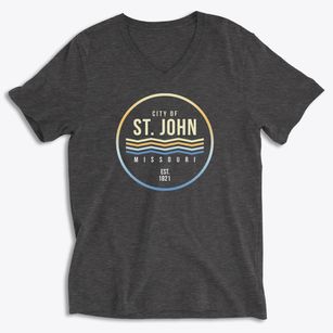 St. John Missouri Color Fade Soft Lightweight V-Neck