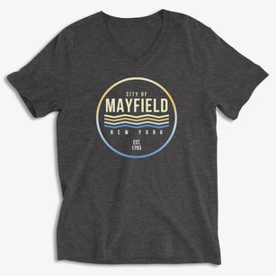 Mayfield New York Color Fade Soft Lightweight V-Neck