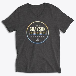 Grayson Georgia Color Fade Soft Lightweight V-Neck