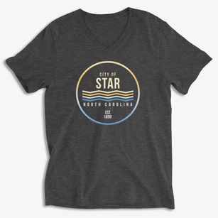 Star North Carolina Color Fade Soft Lightweight V-Neck