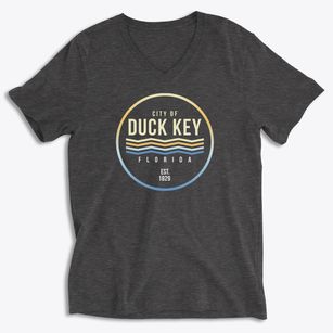 Duck Key Florida Color Fade Soft Lightweight V-Neck