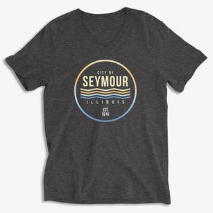 Seymour Illinois Color Fade Soft Lightweight V-Neck