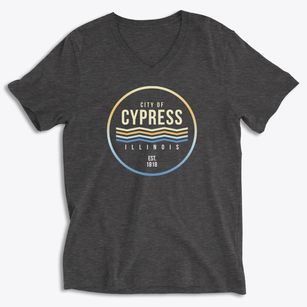 Cypress Illinois Color Fade Soft Lightweight V-Neck