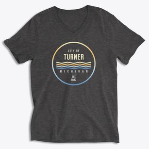 Turner Michigan Color Fade Soft Lightweight V-Neck