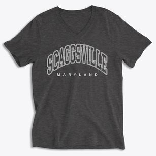 Scaggsville Maryland Inline Soft Lightweight V-Neck