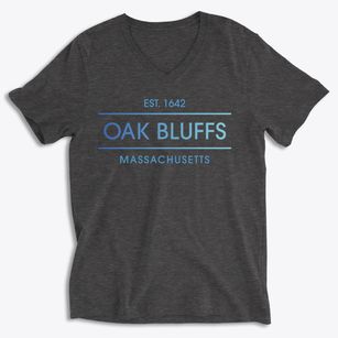 Oak Bluffs Massachusetts Horizon Soft Lightweight V-Neck