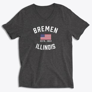 Bremen Illinois Patriot Soft Lightweight V-Neck
