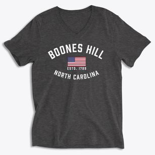 Boones Hill North Carolina Patriot Soft Lightweight V-Neck