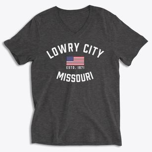 Lowry City Missouri Patriot Soft Lightweight V-Neck