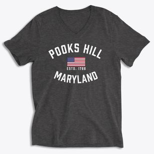 Pooks Hill Maryland Patriot Soft Lightweight V-Neck