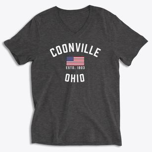 Coonville Ohio Patriot Soft Lightweight V-Neck