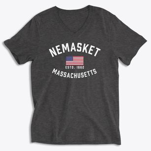 Nemasket Massachusetts Patriot Soft Lightweight V-Neck