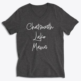 Chatsworth Lake Manor California Freestyle Soft Lightweight V-Neck