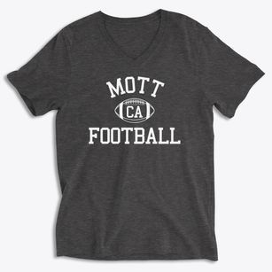 Mott California Football Soft Lightweight V-Neck