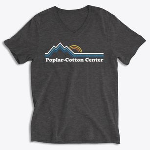 Poplar-cotton Center California Mountain View Soft Lightweight V-Neck
