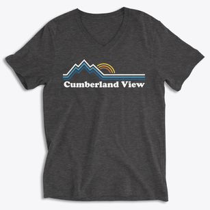 Cumberland View Tennessee Mountain View Soft Lightweight V-Neck