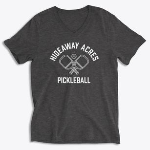 Hideaway Acres Delaware Pickleball Soft Lightweight V-Neck