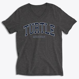 Turtle Michigan Traditional Soft Lightweight V-Neck
