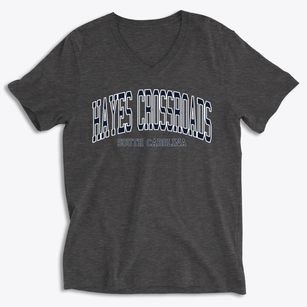 Hayes Crossroads South Carolina Traditional Soft Lightweight V-Neck