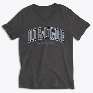 Old Baltimore Maryland Traditional Soft Lightweight V-Neck