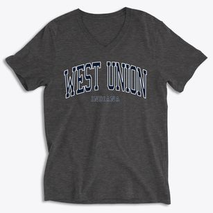 West Union Indiana Traditional Soft Lightweight V-Neck
