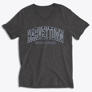 Harveytown North Carolina Traditional Soft Lightweight V-Neck