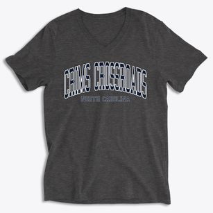 Crims Crossroads North Carolina Traditional Soft Lightweight V-Neck
