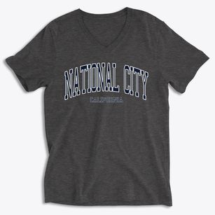 National City California Traditional Soft Lightweight V-Neck