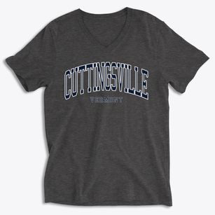 Cuttingsville Vermont Traditional Soft Lightweight V-Neck