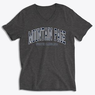 Mountain Page North Carolina Traditional Soft Lightweight V-Neck