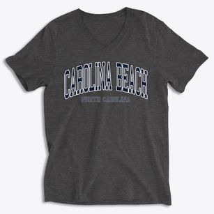 Carolina Beach North Carolina Traditional Soft Lightweight V-Neck