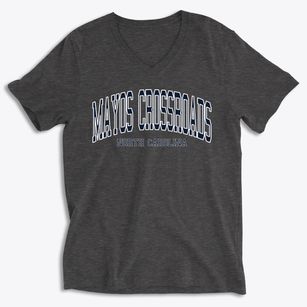 Mayos Crossroads North Carolina Traditional Soft Lightweight V-Neck