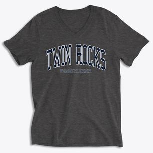 Twin Rocks Pennsylvania Traditional Soft Lightweight V-Neck