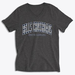 Bells Crossroads North Carolina Traditional Soft Lightweight V-Neck