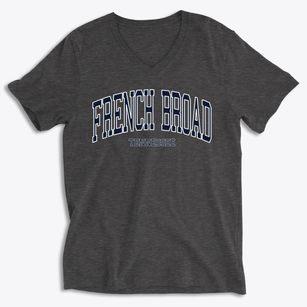 French Broad Tennessee Traditional Soft Lightweight V-Neck