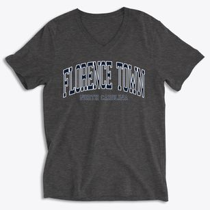 Florence Town North Carolina Traditional Soft Lightweight V-Neck