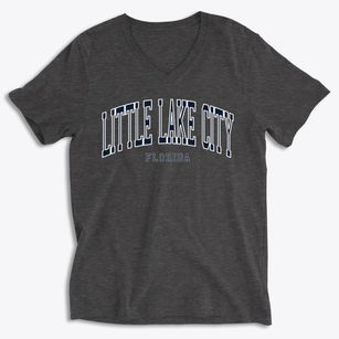 Little Lake City Florida Traditional Soft Lightweight V-Neck