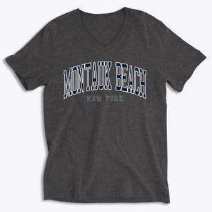 Montauk Beach New York Traditional Soft Lightweight V-Neck