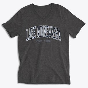 Lake Minnewaska New York Traditional Soft Lightweight V-Neck