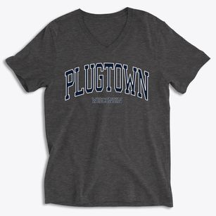 Plugtown Wisconsin Traditional Soft Lightweight V-Neck