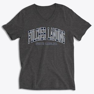 Fulcher Landing North Carolina Traditional Soft Lightweight V-Neck