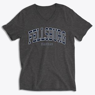 Fellsburg Kansas Traditional Soft Lightweight V-Neck