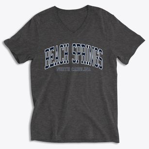 Beach Springs North Carolina Traditional Soft Lightweight V-Neck