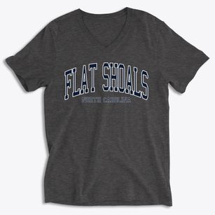 Flat Shoals North Carolina Traditional Soft Lightweight V-Neck