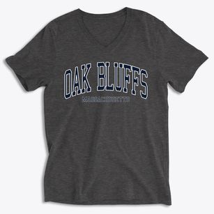 Oak Bluffs Massachusetts Traditional Soft Lightweight V-Neck