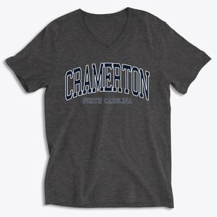 Cramerton North Carolina Traditional Soft Lightweight V-Neck