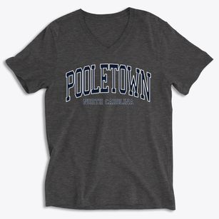Pooletown North Carolina Traditional Soft Lightweight V-Neck