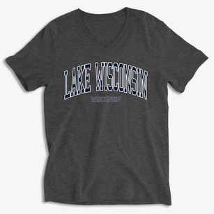 Lake Wisconsin Wisconsin Traditional Soft Lightweight V-Neck