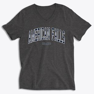 American Falls Idaho Traditional Soft Lightweight V-Neck