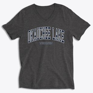 Okauchee Lake Wisconsin Traditional Soft Lightweight V-Neck